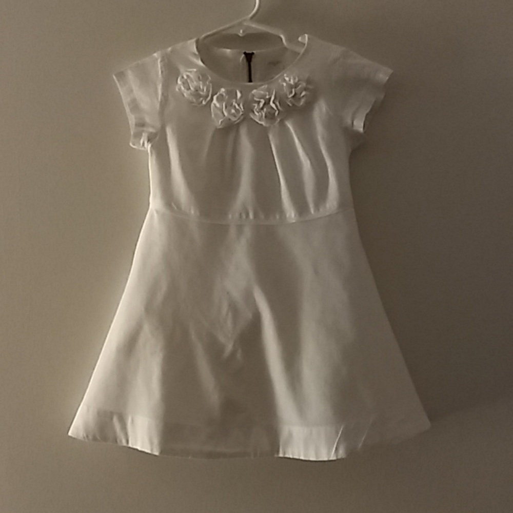 Girls dress, crewcuts, white, size 3
